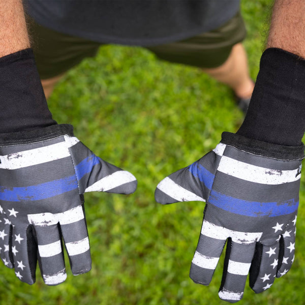 Rescue Grilling Gloves Thin Blue Line Edition