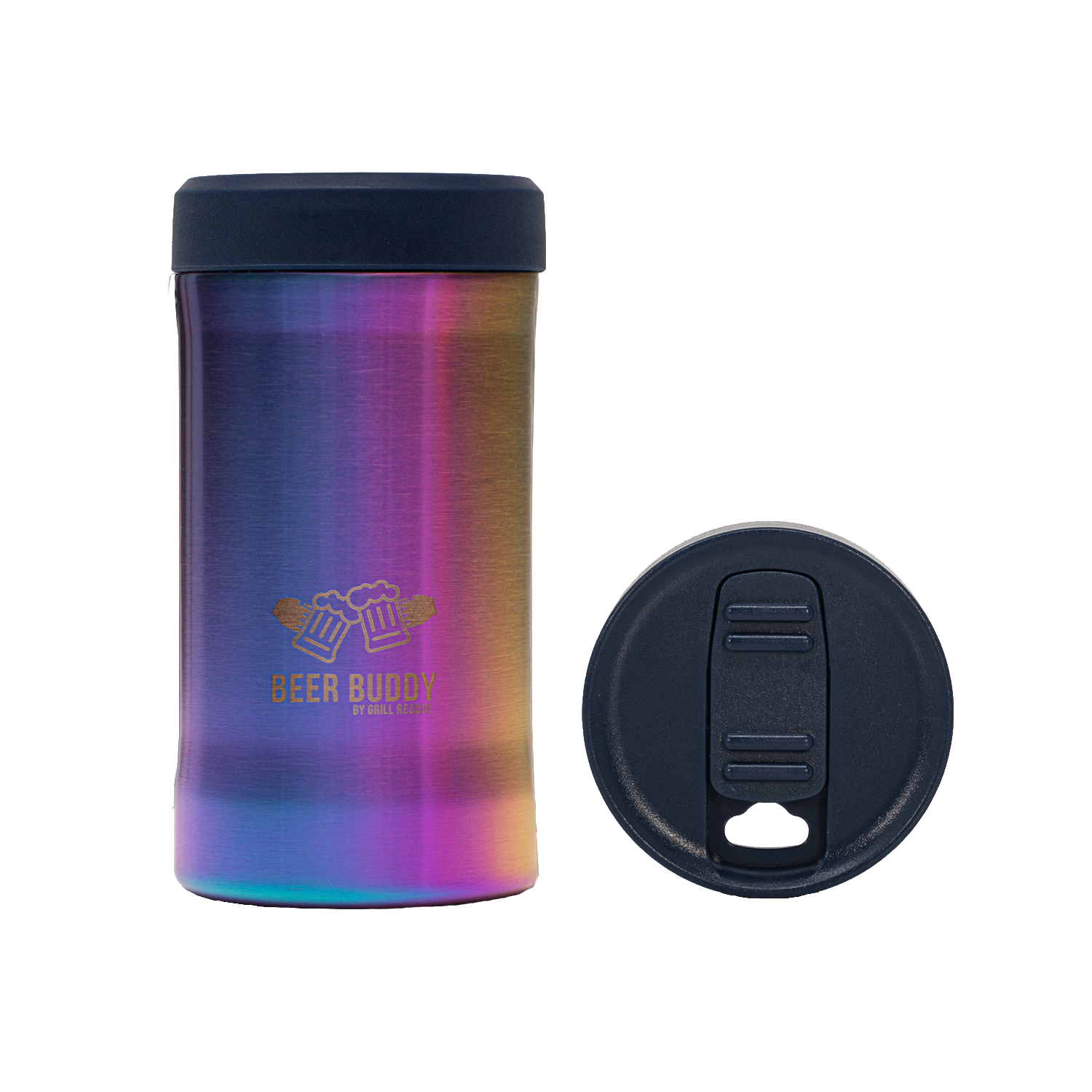 Universal Beer Buddy | Rainbow Titanium