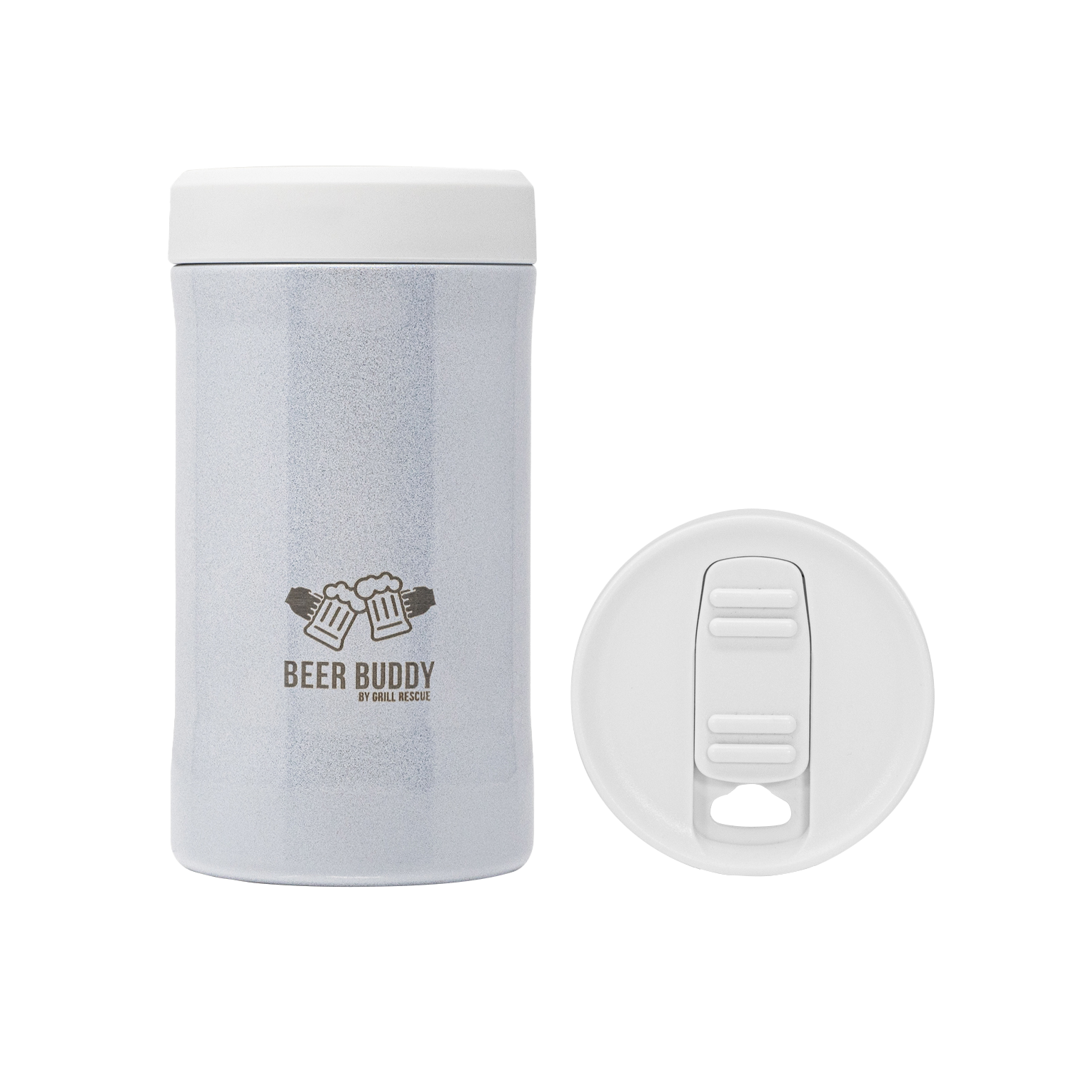 Universal Beer Buddy | Glitter White