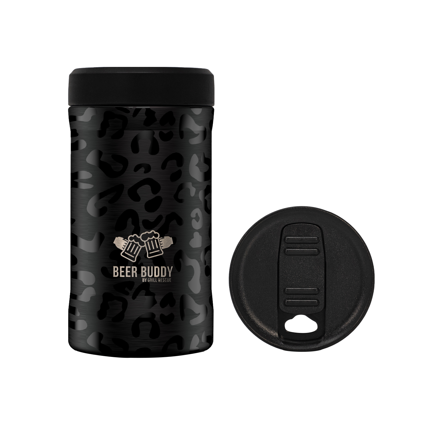 Universal Beer Buddy | Black Onyx Leopard